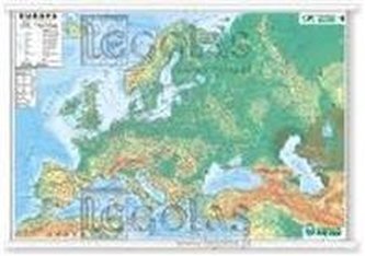 Mapa. Europa fizyczna i polityczna