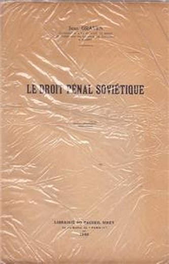 Le Droit Penal Sovietique