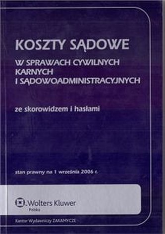 Koszty sądowe w sprawach cywilnych kar
