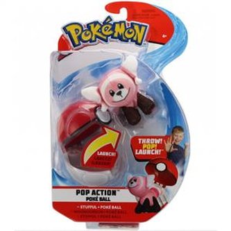 Pokemon Pop Action Poke Ball Stufful+Poke Ball