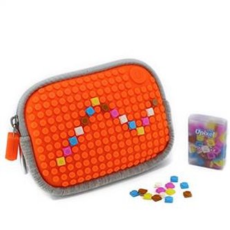 Saszetka Pixelbags szaro-jaskrawopomarańczowa