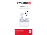 Sluchátka Bluetooth SWISSTEN MINIPODS WHITE 54200200