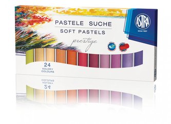 Pastele suche okrągłe 24 kolory Prestige ASTRA