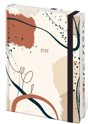 Diář 2023 B6 LYRA týdenní s gumičkou Elegant