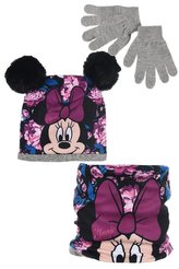 SOUPRAVA  ČEPICE, NÁKRČNÍK A RUKAVICE MINNIE - velikost 52