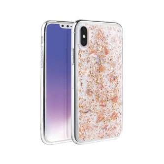 UNIQ Lumence Clear iPhone XS/X růžovo zlaté