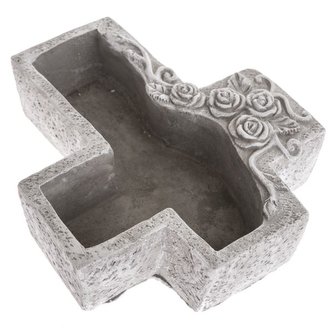 Betonový obal na květináč - kříž, 0/12