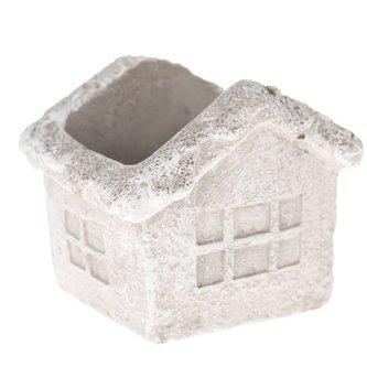 Betonový obal na květináč - domek, 60