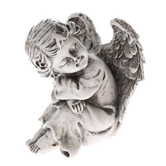 Polyresinový sedící anděl, 6/72