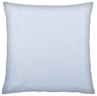 Polštář WINTERLAND světle modrá/tyrkysová, 40x40 cm mikrovlákno, ESSEX