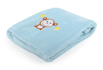 Dětská deka s výšivkou MILLY opička 75x100 cm Essex