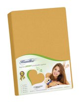 Prostěradlo jersey - hořčicová - 180x200 cm