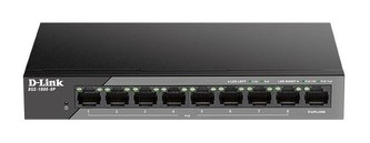 D-Link DSS-100E-9P 9-Port 10/100 Unmanaged Long Range PoE Surveillance Switch, 92W