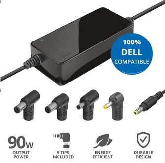 TRUST napájecí adaptér MAXO pro notebooky DELL 90W, vč. koncovek