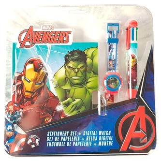 SOUPRAVA ZÁPISNÍK, HODINKY A PROPISKA AVENGERS