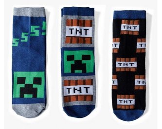 SADA 3 KS PONOŽKY MINECRAFT - velikost 23-26