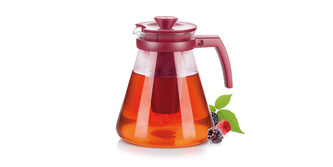 TESCOMA Konvice TEO TONE 1,7 l, s vyluhovacími sítky, červená