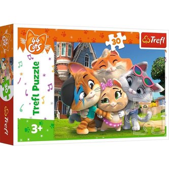 Puzzle 30 Przyjaźń w kociej krainie TREFL