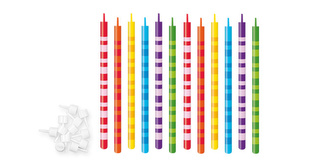 TESCOMA Dortové svíčky DELÍCIA KIDS 10 cm, 12 ks