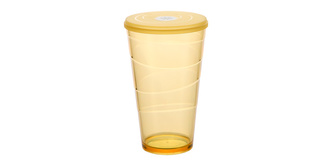 TESCOMA Pohár s víčkem myDRINK 600 ml, oranžová