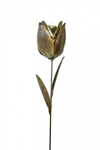 Kovová květina zlatá