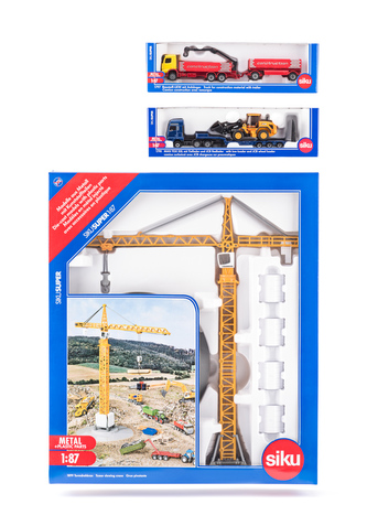 SIKU Super - set 3 stavebních strojů A, 1:87