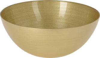 Skleněná mísa zlatá 11,5x28 cm