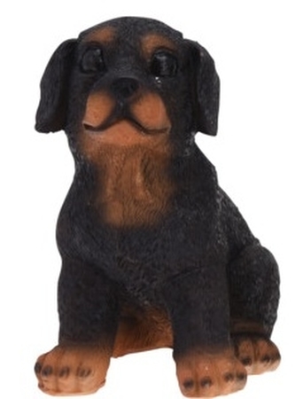 Dekorace pes rotvajler 14,5x11,5x8 cm