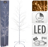 Svítící strom bílý 150 cm, 510 mikro LED s časovačem