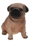 Dekorace pes mops 16,5x14x11 cm