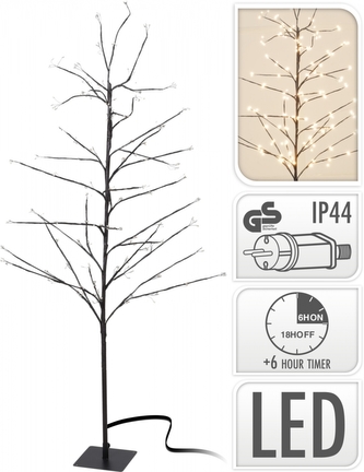 Strom svítící 360 mikro LED, 150 cm, teplá bílá