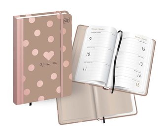 Kalendarz 2023 książkowy B6/192K Metallic Dots