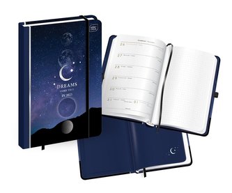 Kalendarz 2023 książkowy A5/192K Metallic Galaxy