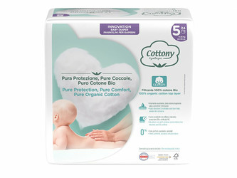 Cottony Bavlněné dětské plenky velikost 5, 24 ks