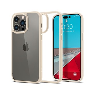 Spigen Crystal Hybrid, sand beige - iPhone 14 Pro