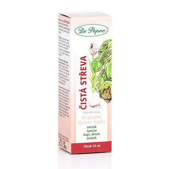 Čistá střeva, originální bylinné kapky, 50 ml Dr. Popov Čistá střeva, originální bylinné kapky, 50 ml Dr. Popov