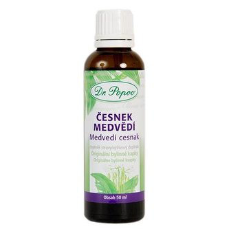 Česnek medvědí, originální bylinné kapky, 50 ml Dr. Popov