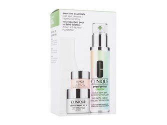Clinique Even Tone Essentials pleťové sérum Even Better Clinical Radical Dark Spot Corrector Interrupter 50 ml + oční krém All About Eyes 5 ml + denní pleťový krém Smart SPF15 Custom-Repair Moisturizer 15 ml