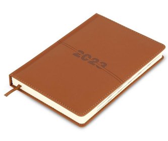 Kalendarz książkowy 2023 A5 brązowy EASY Kalendarz książkowy 2023 A5 brązowy EASY