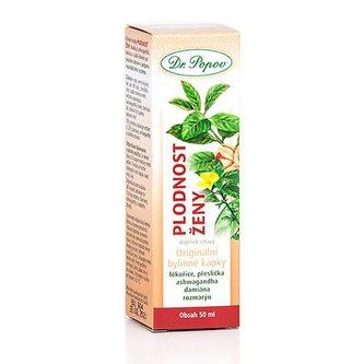 Plodnost – ženy, originální bylinné kapky, 50 ml Dr. Popov Plodnost – ženy, originální bylinné kapky, 50 ml Dr. Popov