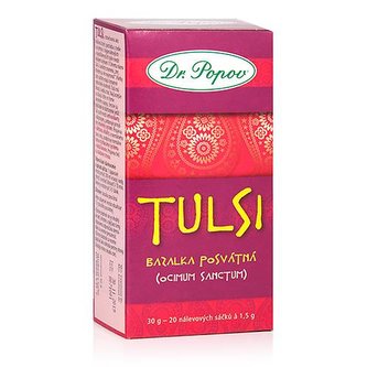 Tulsi, bylinný čaj, 30 g Dr. Popov Tulsi, bylinný čaj, 30 g Dr. Popov