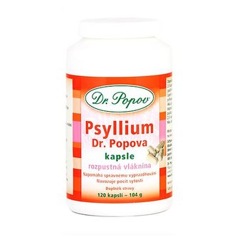 Psyllium Dr. Popova kapsle, 120 ks Dr. Popov Psyllium Dr. Popova kapsle, 120 ks Dr. Popov