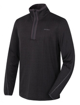 Pánská mikina s rolákem Artic M černá/tm. šedá - S