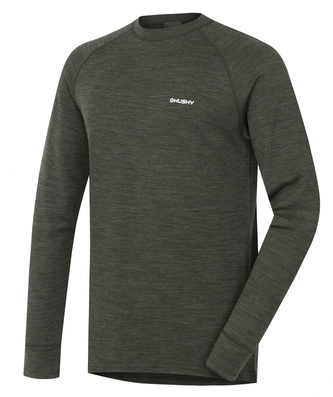 Pánská merino mikina Aron M khaki - M