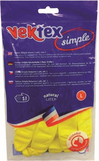 Rukavice úklidové pudrované vel. S