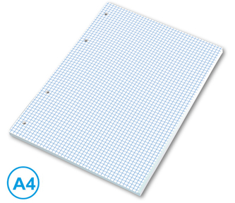 Náplň do kroužkových bloků A4 čtvereček Náplň do kroužkových bloků A4 čtvereček