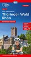 ADFC-Radtourenkarte 17 Thüringer Wald Rhön 1:150.000, mit Kilometer-Angaben, reiß- und wetterfest, GPS-Tracks Download, E-Bike-g