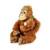 Plyšový orangutan s mládětem 25 cm ECO-FRIENDLY
