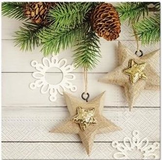 Serwetki Gwiazdki 33x33cm 20szt