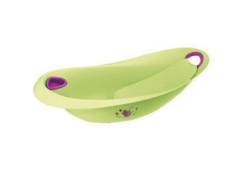 Dětská vanička 87cm s integrovaným lehátkem "Hippo", Zelená